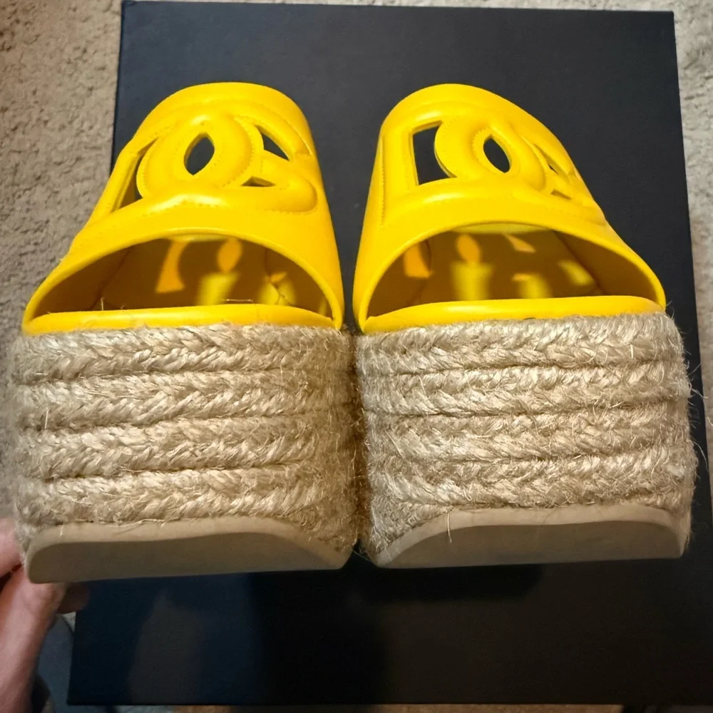 Dolce & Gabbana
Women's Platform Espadrille Wedge Sandals - Picture 6 of 8